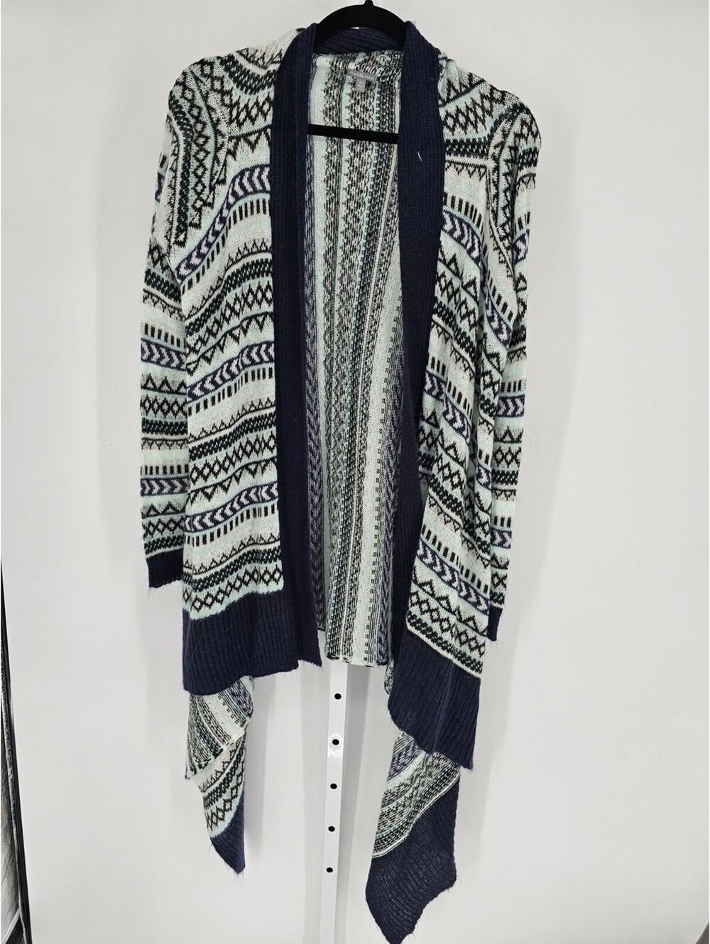 Charlotte Russe Womens Sz M Open Front Cardigan Sweater Aztec Southwestern